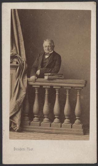 Thiers, photographie au format carte de visite, par Disdéri